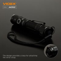 WIEDERAUFLADBARE LED-TASCHENLAMPE VIDEX VLF-A105Z 1200Lm 5000K Portable Flashlight