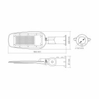 LED-Straßenleuchte VIDEX-STREET-LED-LEYA-100W-5000K Street Light