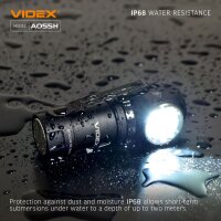 WIEDERAUFLADBARE LED-TASCHENLAMPE VIDEX VLF-A055H 600Lm 5700K Portable Flashlight