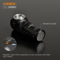 Wiederaufladbare LED-Taschenlampe VIDEX VLF-A055H 600Lm 5700K Stirnlampe Portable Flashlight