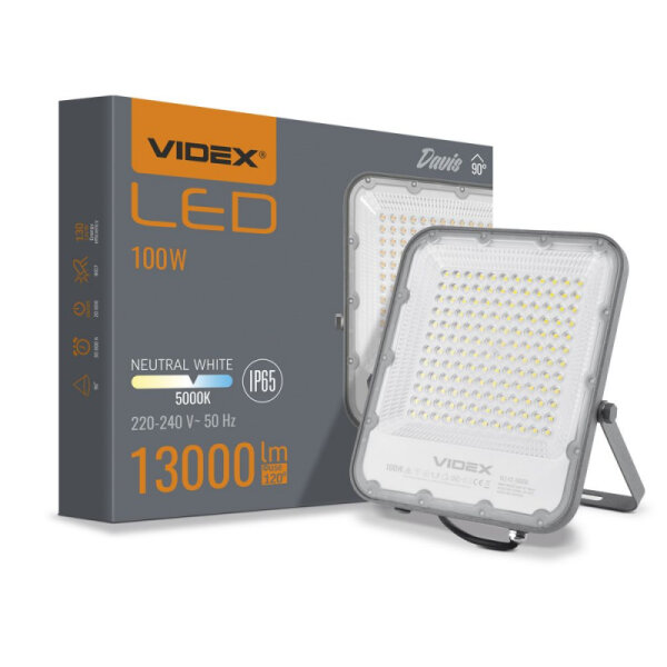 LED Flutlicht VIDEX-FLOOD-LED-DAVIS-100W-5000K Floodlight