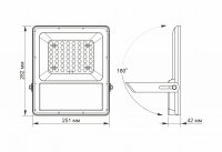 LED Solar-Flutlicht VIDEX 30W 5000K  Solar Floodlight