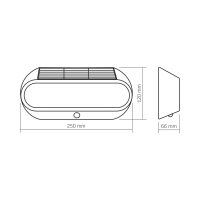 LED-SOLARWANDLEUCHTE mit Bewegungssensor VIDEX VL-BHSO-001-S 500Lm 5000K