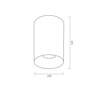 Deckenstrahler VIDEX-GU10-VL-SPF14A-WB Aufbauleuchte Ceiling spotlight luminaire