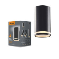 Deckenstrahler VIDEX-GU10-CARMELO-BLACK Ceiling spotlight...