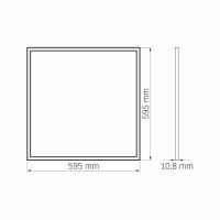 LED-Rahmenpanel VIDEX-FRAME-PANEL-LED-40W-PA404W-4000K