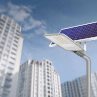 LED Solar Straßenleuchte VIDEX-STREET-LED-SOLAR-LANA-100W-2500Lm-5000K Solar Street light