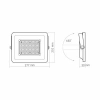 LED Flutlicht VIDEX-FLOOD-LED-LUCA-100W-5000K Floodlight