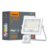 LED Flutlicht mit Bewegungsmelder VIDEX-FLOOD-LED-PIR-LUCA-20W-5000K Floodlight