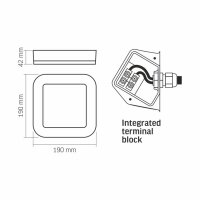 LED Wand- und Deckenleuchte VIDEX-LED-VIKA-15W-5000K Feuchtraumleuchte