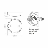 LED Wand- und Deckenleuchte VIDEX-BULKHEAD-LED-INGA-18W-5000K Feuchtraumleuchte