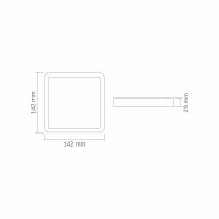 LED Aufputz Deckenleuchte VIDEX-DOWNLIGHT-LED-DLSS-12W-4000K Surface Downlight Fixture