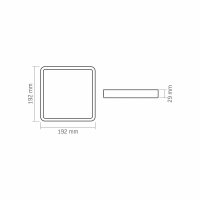 LED Aufputz Deckenleuchte VIDEX-DOWNLIGHT-LED-DLSS-BLACK-18W-4000K Surface Downlight Fixture