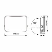 LED Flutlicht VIDEX-FLOOD-LED-F3-50W-5000K