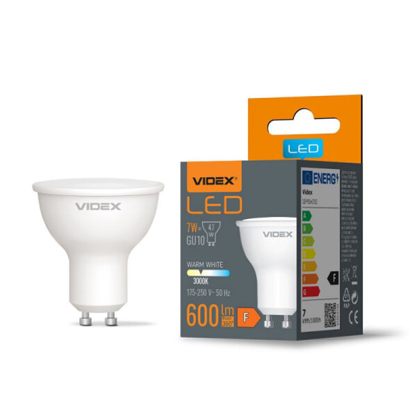 LED Glühlampe VIDEX-GU10-7W-3000K