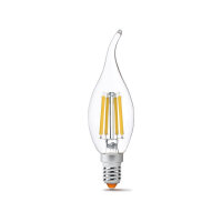 LED Glühlampe VIDEX-E14-C35-6W-4000K-FIL-FLAME