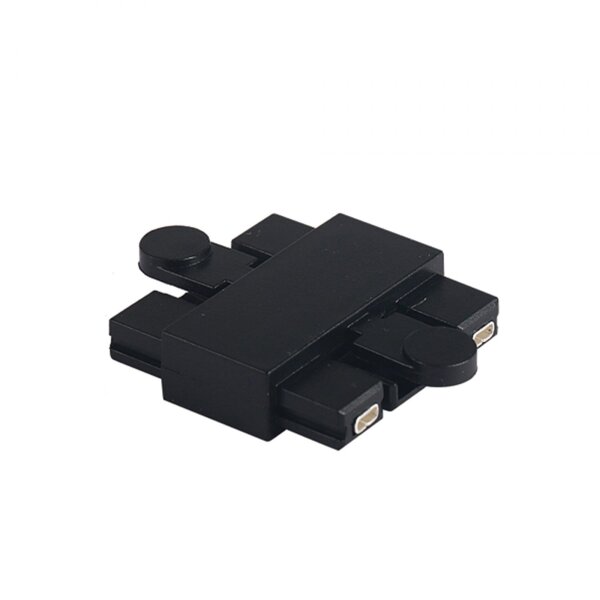 Längsverbinder I-Typ-Anschluss Gerader Stecker für magnetische Sammelschiene VIDEX VL-TRMS-FC01B Schwarz