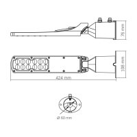 LED-Straßenleuchte VIDEX IP65 SLE18 30W 3000Lm 5000K 220V Street Light