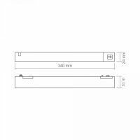 Netzteil für magnetisches Slim-Schienenlichtsystem VIDEX VL-TRMS-P200B 200W