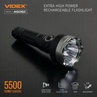 Wiederaufladbare LED Taschenlampe VIDEX VLF-A505C 5500Lm 5000K