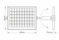 LED-Solarstrahler mit Bewegungssensor VIDEX-FLOOD-LED-SOLAR-GELIO-SENSOR-20W-5000K